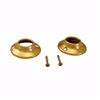 Jones Stephens  Polished Brass Shower Rod Flange with Set Screws S03152