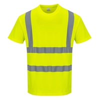 Portwest Cotton Comfort Short Sleeved T-Shirt Yellow S170