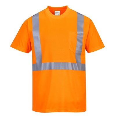 Portwest Hi-Vis Pocket T-Shirt S190