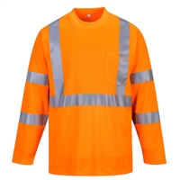 Portwest Hi-Vis Long Sleeved Polo S277