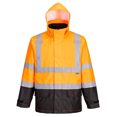 Portwest Hi Vis 3-in-1 Contrast Jacket Orange/Black S362OBR