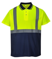 Portwest Two-Tone Polo Yellow/Navy S479