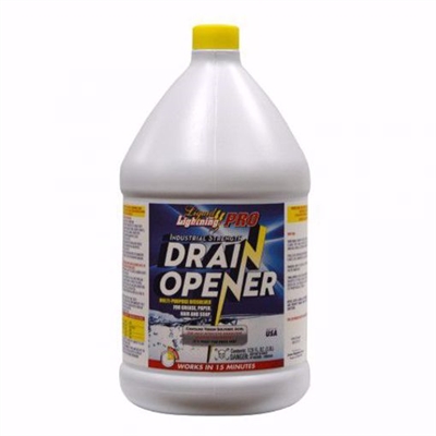 Jones Stephens 1 Gallon Liquid Lightning Pro Drain Opener S95795 Case of 16