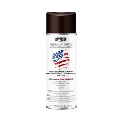 Seymour Fresh-N-Quick Multi-Purpose Spray Paint Gloss Chocolate Brown (10 oz) SP-SP Case of 6