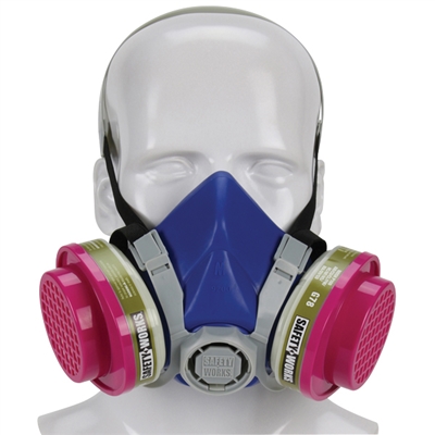 Safety Works PRO Multi-Purpose Respirator, Half-Mask SWX00321 Case of 5