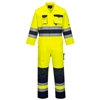 Portwest Nantes Hi-Vis Coverall Yellow/Navy TX55