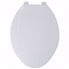 Jones Stephens Utility Grade Plastic Seat, White, Elongated Closed Front with Cover U1008TK00