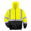 Portwest Hi-Vis Two Tone Zipped Hoddie Yellow/Black UB315