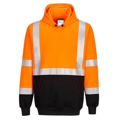 Portwest Two-Tone Hooded Sweatshirt Orange/Black UB324OBR