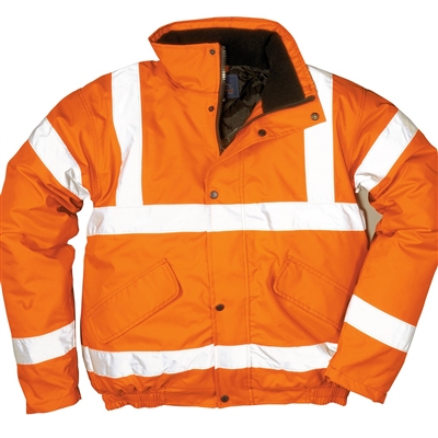 Portwest Hi-Vis Bomber Jacket Orange URT32