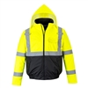 Portwest Hi-Vis Value Bomber Jacket Yellow/Black US363