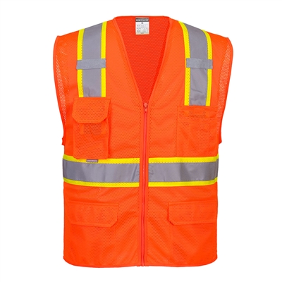 Portwest Orlando Contrast Mesh Vest Orange US374