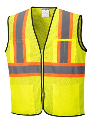 Portwest Frisco Contrast Vest Yellow US381Y