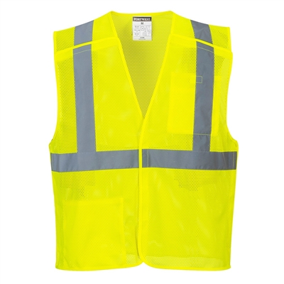 Portwest Economy Mesh Break Away Vest Yellow US384