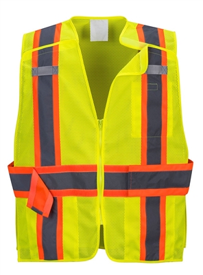 Portwest Expandable Mesh Break Away Vest Yellow US385