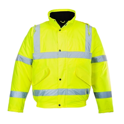 Portwest Hi-Vis Bomber Jacket Yellow US463