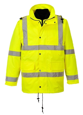 Portwest Hi-Vis 4 in 1 Traffic Jacket Yellow US468