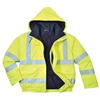 Portwest Bizflame Rain Hi-Vis Antistatic Flame Resistant Bomber Jacket Yellow US773