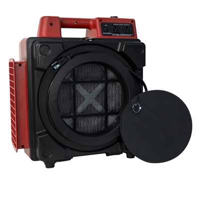 XPOWER X-2480A-Red Professional 3-Stage HEPA Mini Air Scrubber