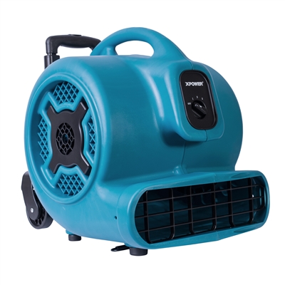 XPower X-830H Air Mover 1 HP w/ Telescopic Handle & Wheels